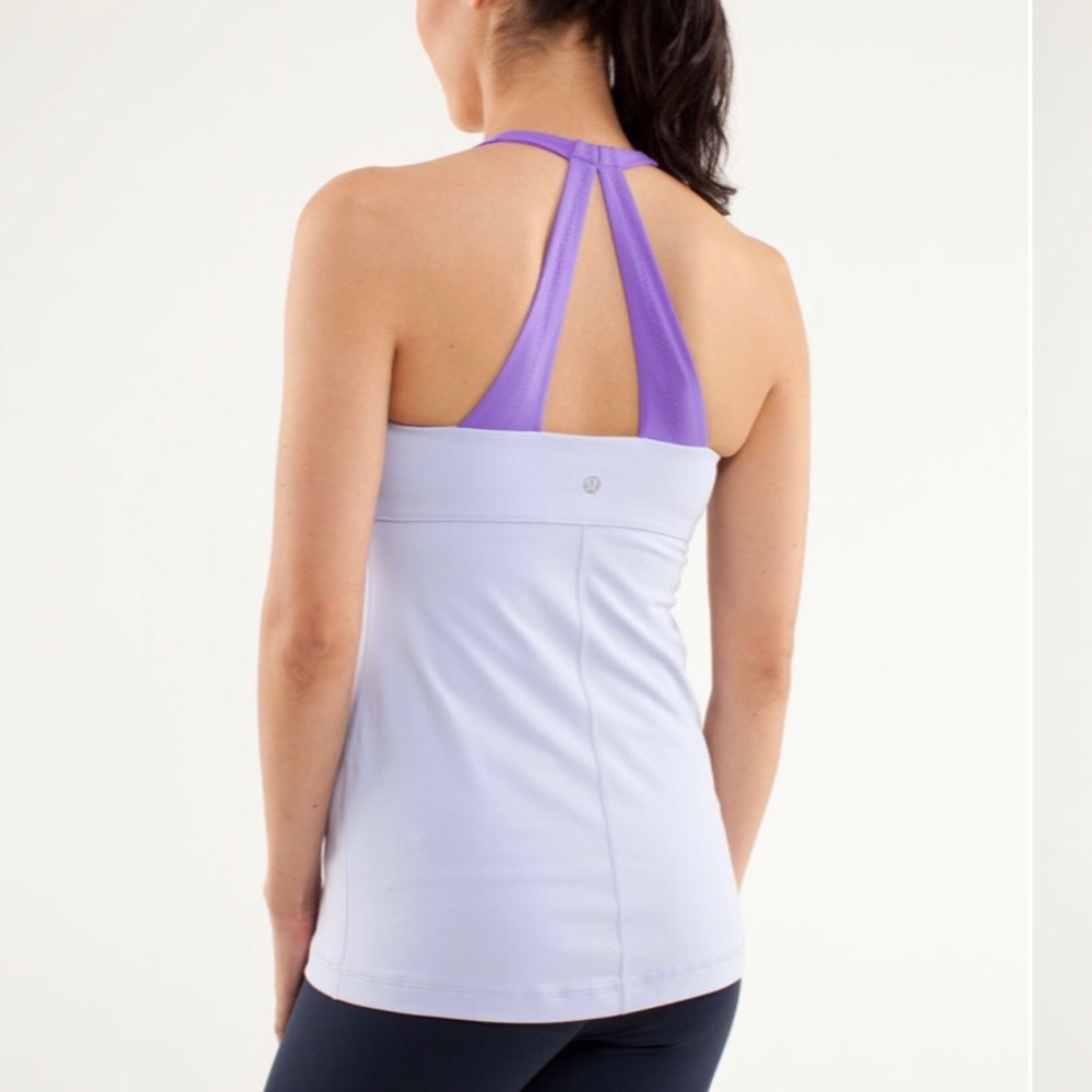 Lululemon Scoop Me Up Gym Tank Top Lavender Size 6 - Picture 2 of 8